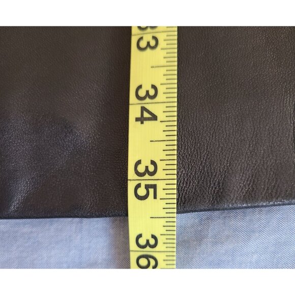 Sally & John New York Womens Leather Trench Coat Jacket Size L Super Soft - Picture 15 of 15